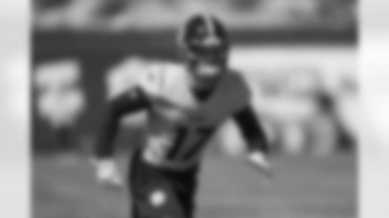 Pittsburgh Steelers safety Scott Nelson (17) participates in the Steelers rookie minicamp at the UPMC Rooney Sports Complex, Sunday, May 14, 2023 in Pittsburgh, PA. (Karl Roser / Pittsburgh Steelers)