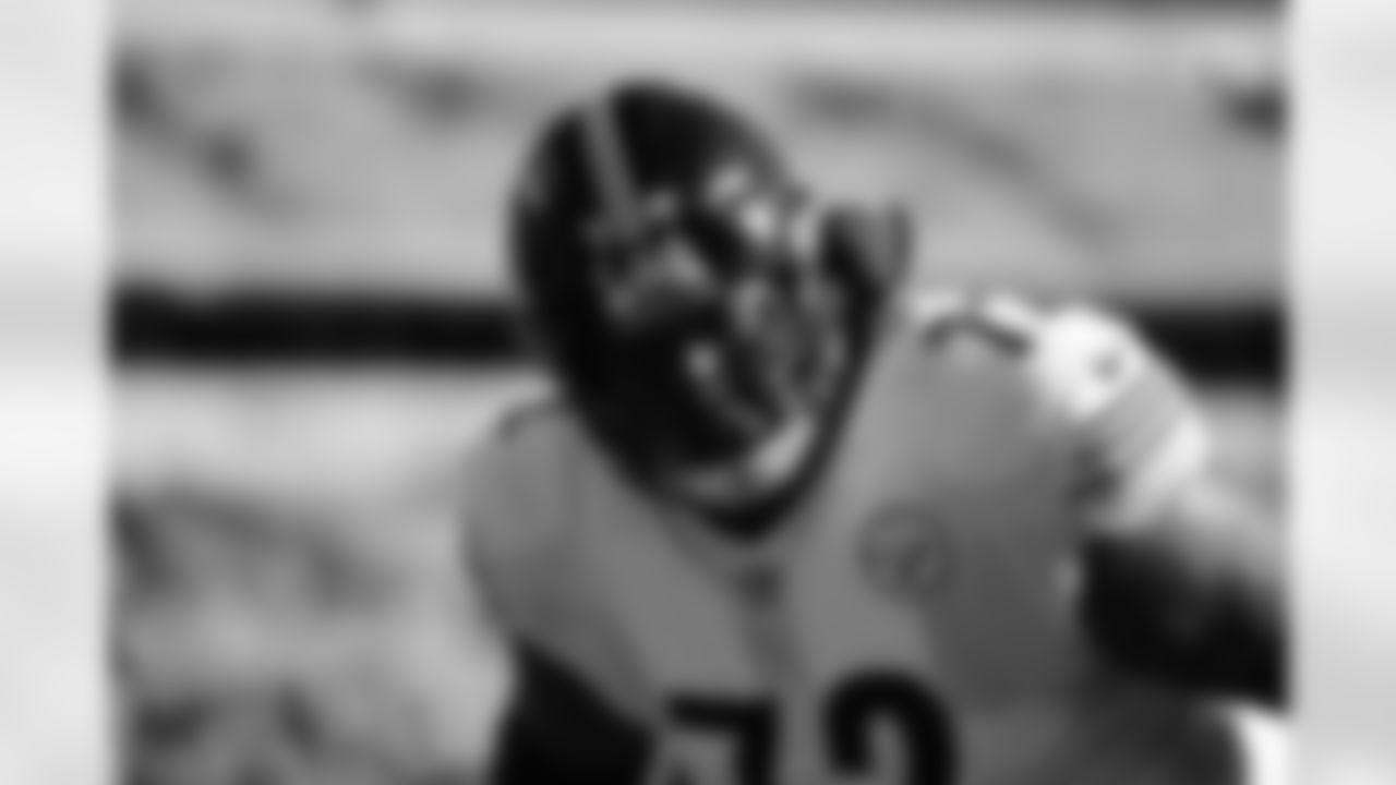 Pittsburgh Steelers offensive tackle Joe Haeg (71) during a regular season game between the Pittsburgh Steelers and the Cincinnati Bengals, Sunday, Nov. 28, 2021 in Cincinnati, OH. (Caitlyn Epes / Pittsburgh Steelers)
