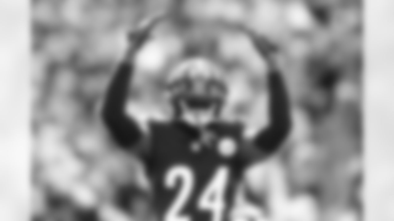 Pittsburgh Steelers cornerback Joey Porter Jr. (24) during a regular season game between the Pittsburgh Steelers and the Baltimore Ravens, Sunday, Oct. 8, 2023 in Pittsburgh, PA. (Jared Wickerham / Pittsburgh Steelers)