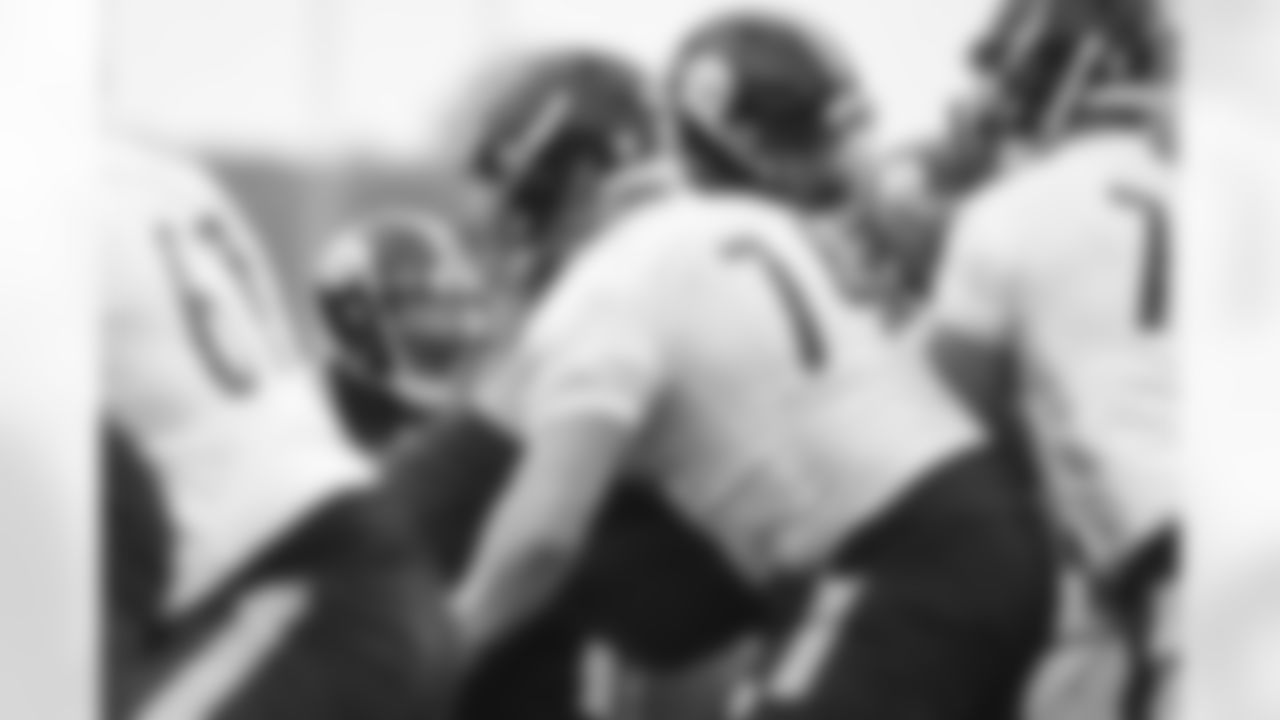 The Pittsburgh Steelers rookies practice at the UPMC Rooney Sports Complex.