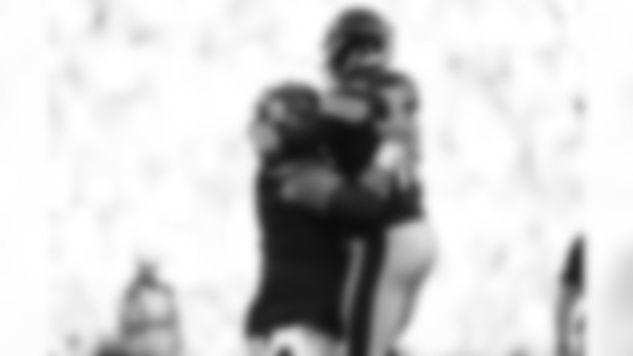 Pittsburgh Steelers quarterback Mitch Trubisky (10) and Pittsburgh Steelers center Mason Cole (61) during a preseason game between the Pittsburgh Steelers and the Detroit Lions, Sunday, Aug. 28, 2022 in Pittsburgh, PA. (Karl Roser / Pittsburgh Steelers)