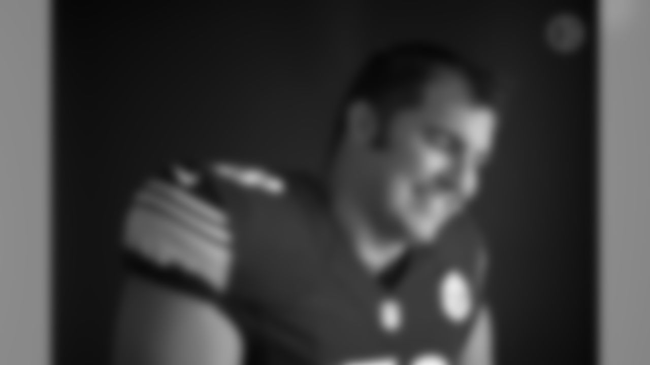 Pittsburgh Steelers offensive tackle Alejandro Villanueva (78) poses for a photo during the Steelers 2020 media day, Thursday, Aug. 6, 2020 in Pittsburgh, PA. (Karl Roser / Pittsburgh Steelers)