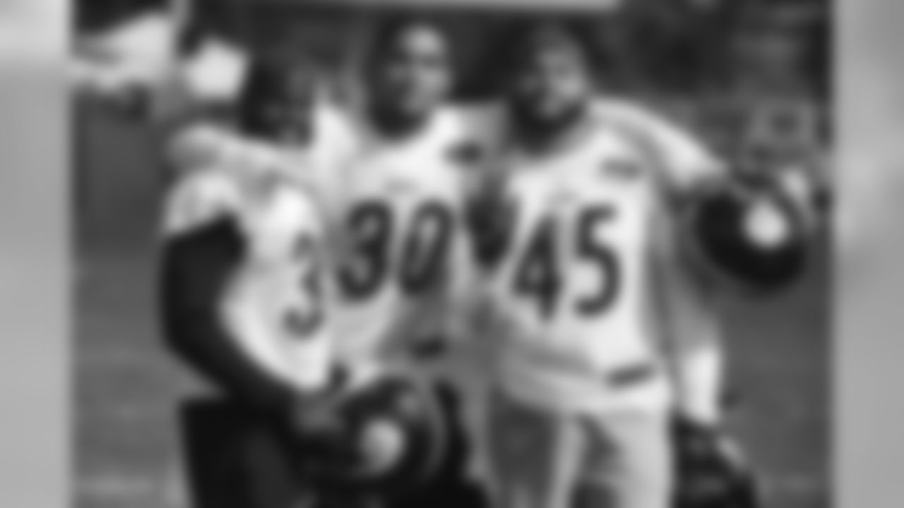 Fitzgerald Toussaint, James Conner and Roosevelt Nix