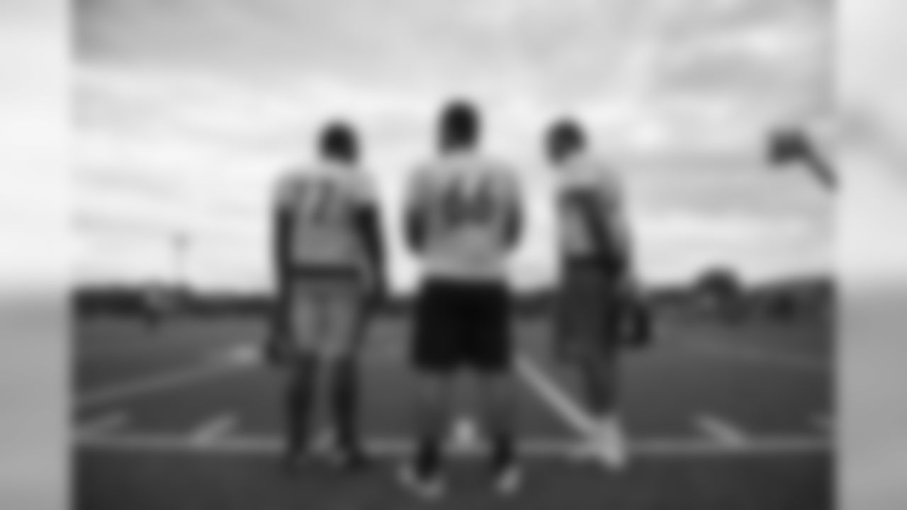 Marcus Gilbert, David DeCastro, and Alejandro Villanueva