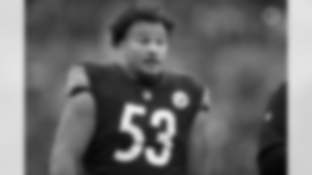 Pittsburgh Steelers center Kendrick Green (53) during a regular season game between the Pittsburgh Steelers and the Tennessee Titans, Sunday, Dec. 19, 2021 in Pittsburgh, PA. The Steelers beat the Titans 19-13. (Karl Roser / Pittsburgh Steelers)