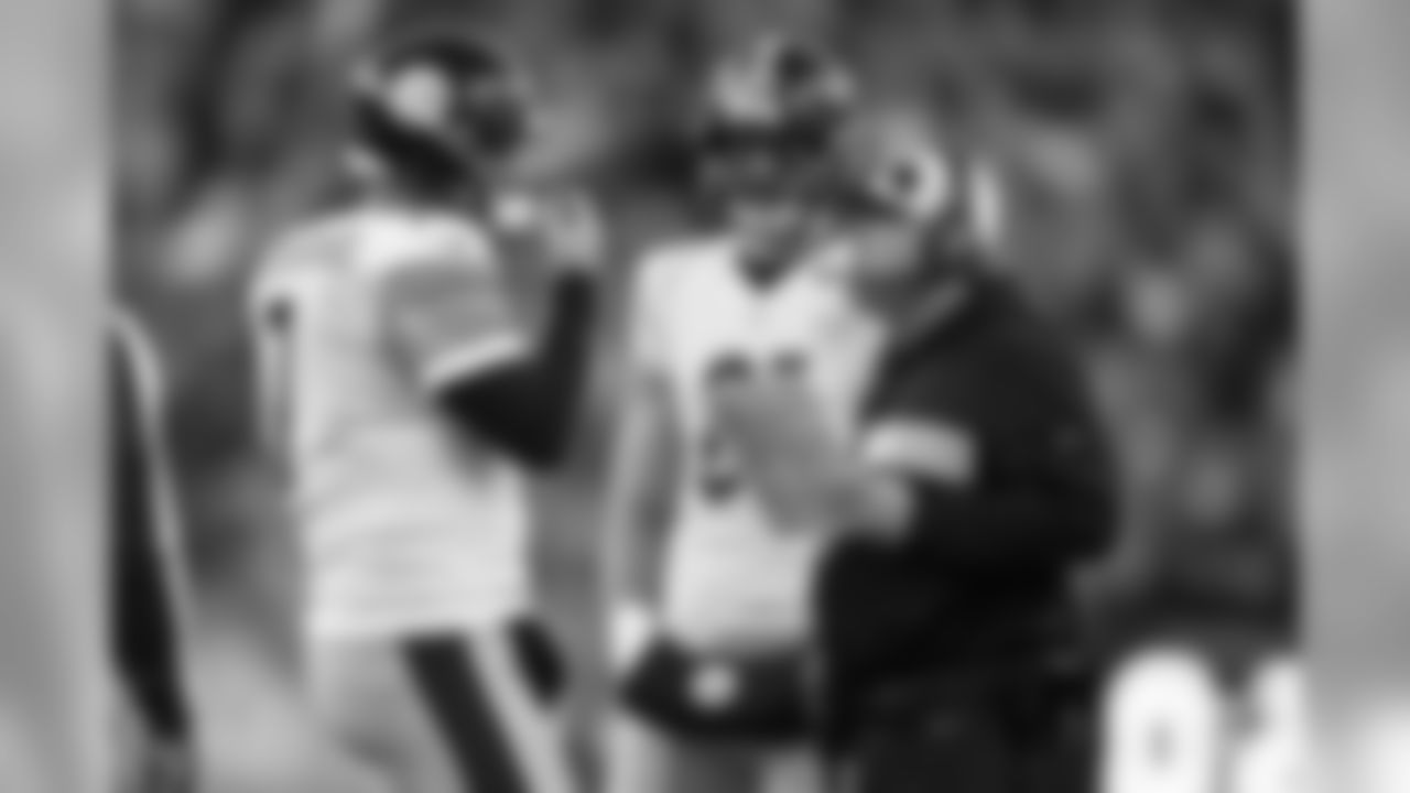 Ben Roethlisberger, Jesse James and Randy Fichtner