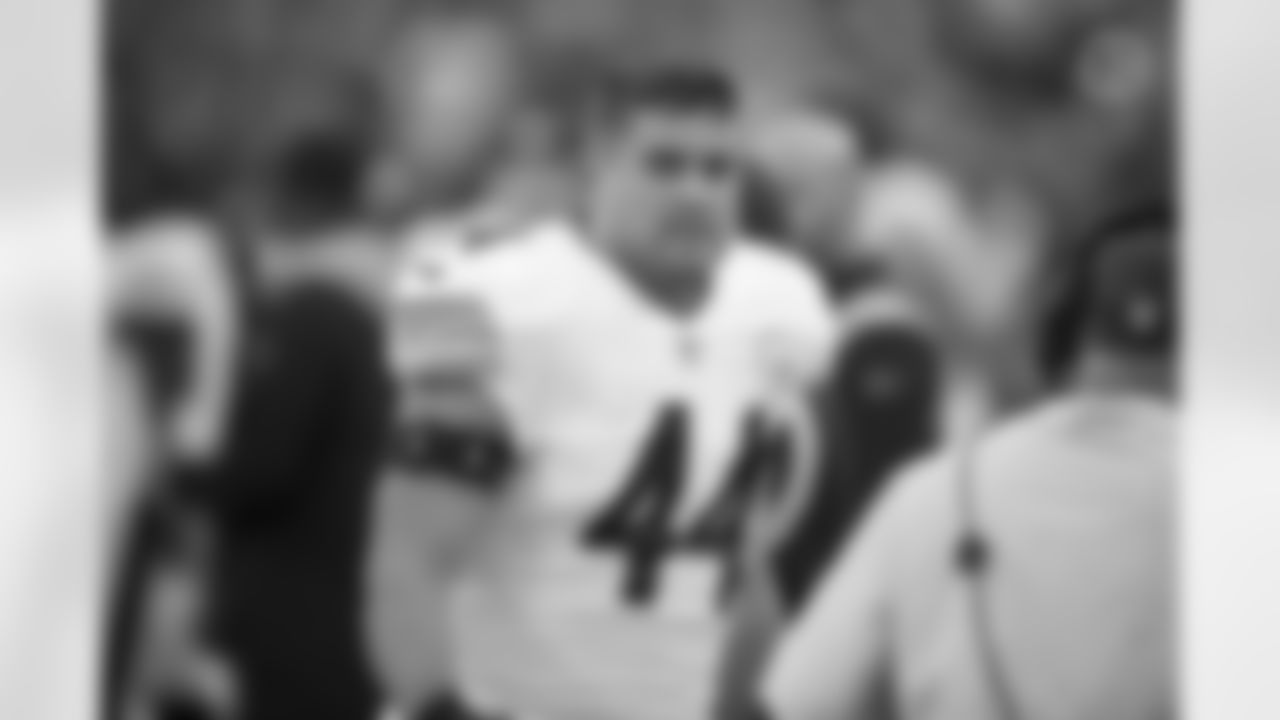 Pittsburgh Steelers fullback Derek Watt (44) during a regular season game between the Pittsburgh Steelers and the Green Bay Packers, Sunday, Oct. 3, 2021 in Green Bay, WI. The Packers beat the Steelers 27-17. (Karl Roser / Pittsburgh Steelers)