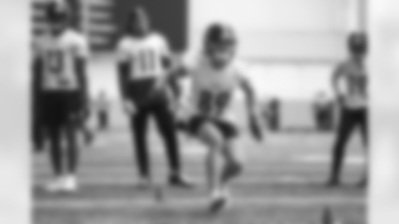 Pittsburgh Steelers wide receiver Gunner Olszewski (89) during practice at the UPMC Rooney Sports Complex on Tuesday, Aug. 30, 2022 in Pittsburgh, PA. (Abigail Dean / Pittsburgh Steelers)