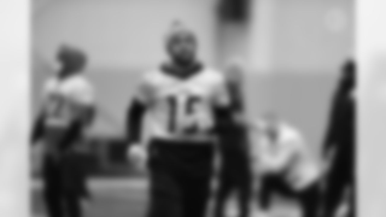 Pittsburgh Steelers wide receiver Cody White (15) during practice at the UPMC Rooney Sports Complex preparing for a Week 16 matchup against the Kansas City Chiefs, Wednesday, Dec. 22, 2021 in Pittsburgh, PA. (Karl Roser / Pittsburgh Steelers)