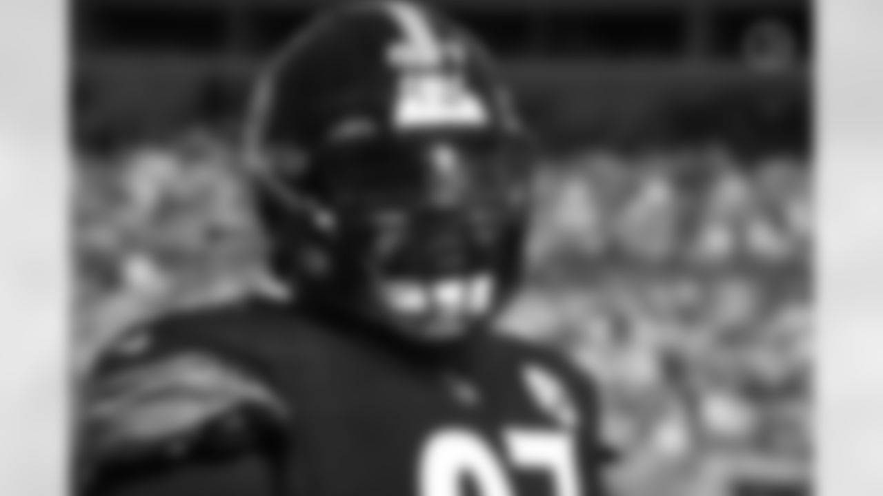 Pittsburgh Steelers defensive tackle Cameron Heyward (97) during a regular season game between the Pittsburgh Steelers and the Denver Broncos, Sunday, Oct. 10, 2021 in Pittsburgh, PA. (Arron Anastasia / Pittsburgh Steelers)
