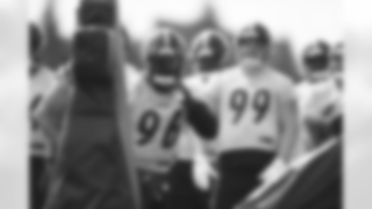 Pittsburgh Steelers defensive end Isaiah Buggs (96) participates in the Organized Team Activities (OTAs), Tuesday June 1, 2021 at the UPMC Rooney Sports Complex. (Karl Roser / Pittsburgh Steelers)