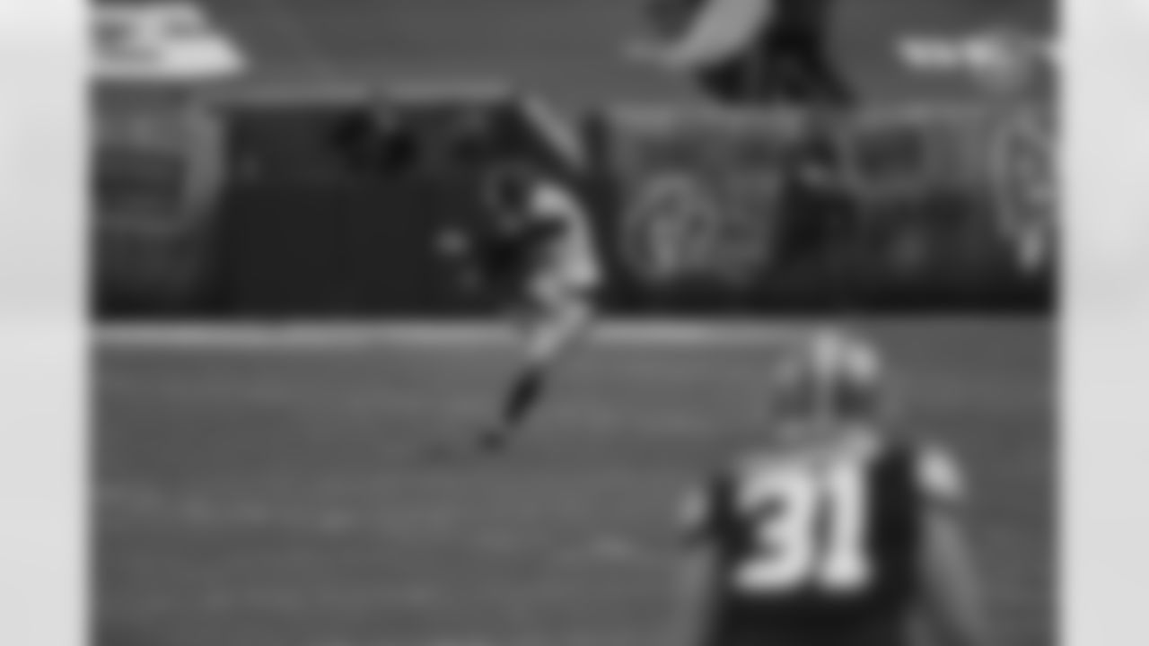 Pittsburgh Steelers kicker Matthew Wright (16) during a regular season game between the Pittsburgh Steelers and the Cleveland Browns, Sunday, Jan. 3, 2021 in Cleveland, OH. (Caitlyn Epes / Pittsburgh Steelers)