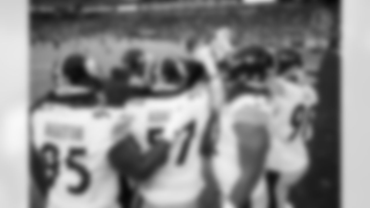 The defensive line during a regular season game between the Pittsburgh Steelers and the Las Vegas Raiders, Sunday, Sept. 24, 2023 in Las Vegas, NV. (Tyge O'Donnell / Pittsburgh Steelers)