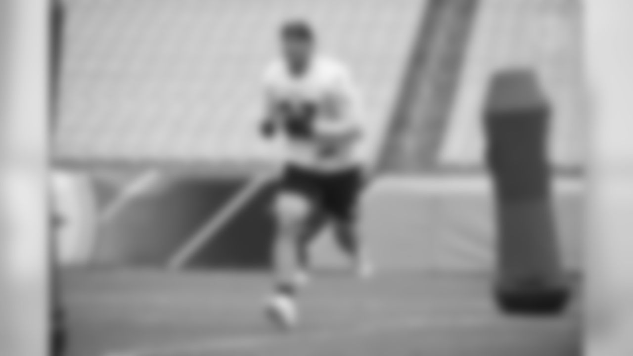 Pittsburgh Steelers tight end Kevin Rader (87) trains at Heinz Field during the Steelers 2020 Training Camp, Saturday, Aug. 1, 2020 in Pittsburgh, PA. (Karl Roser / Pittsburgh Steelers)