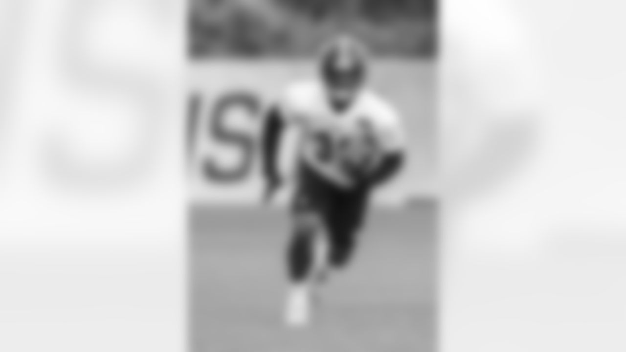The Pittsburgh Steelers rookies practice at the UPMC Rooney Sports Complex.