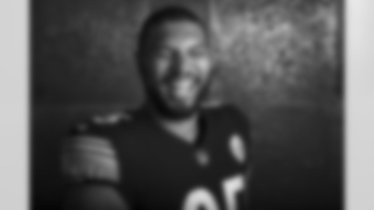Pittsburgh Steelers nose tackle Chris Wormley (95) poses for a photo during the Steelers 2021 media day, Saturday, July 24, 2021 in Pittsburgh, PA. (Karl Roser / Pittsburgh Steelers)