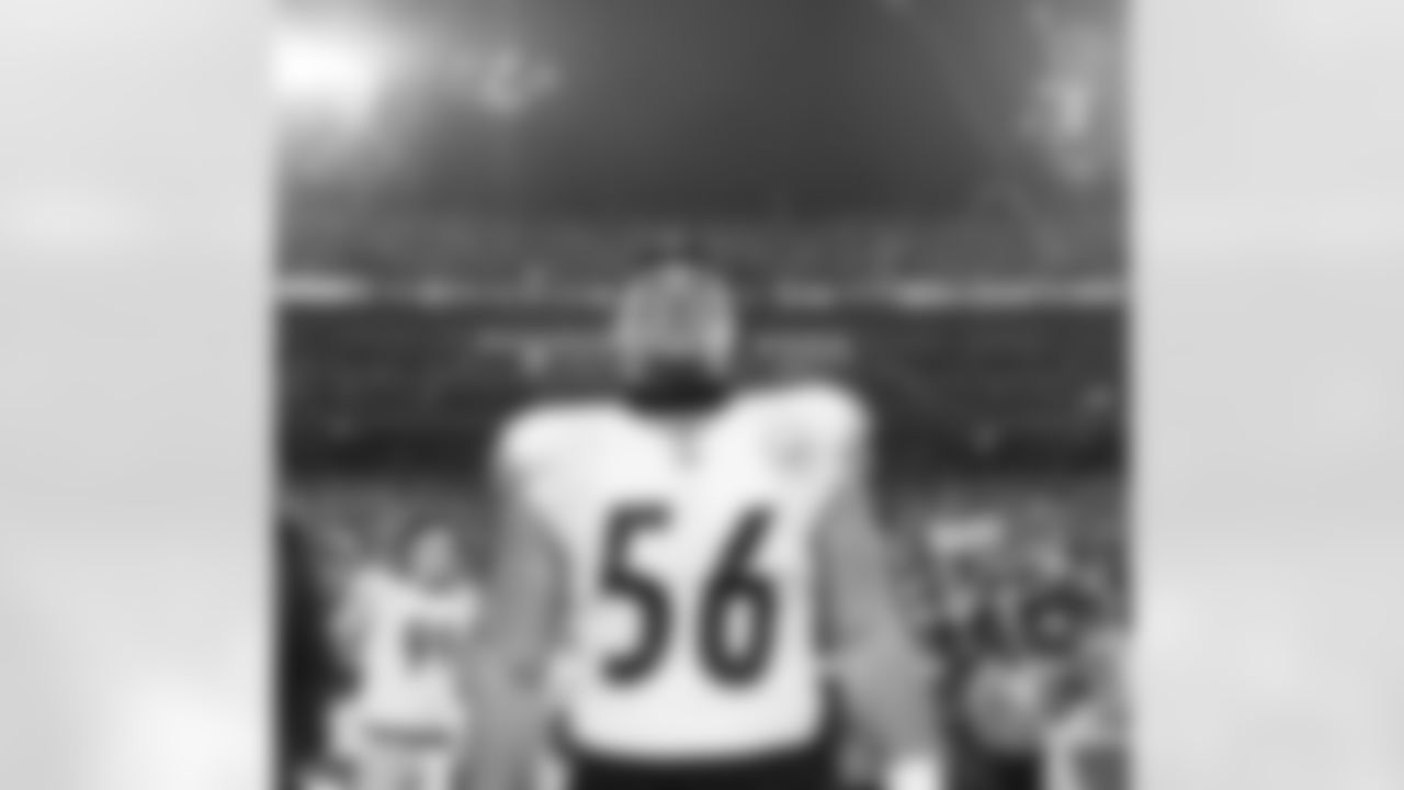Pittsburgh Steelers linebacker Alex Highsmith (56) during a postseason Wild Card Round game between the Pittsburgh Steelers and the Kansas City Chiefs, Sunday, Jan. 16, 2022 in Kansas City, MO. The Steelers lost to the Chiefs 21-42. (Caitlyn Epes / Pittsburgh Steelers)