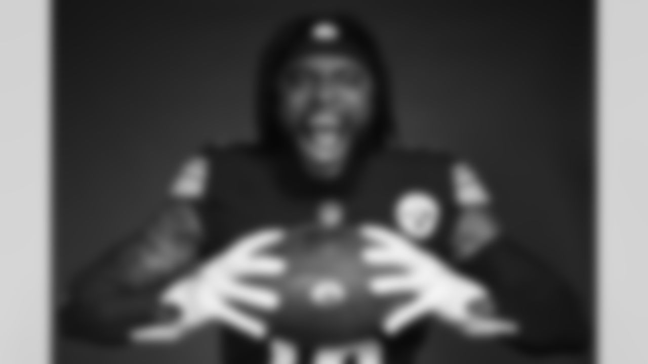 Pittsburgh Steelers wide receiver Diontae Johnson (18) poses for a photo during the Pittsburgh Steelers 2022 media day, on Friday, July 29, 2022 in Latrobe, PA. (Abigail Dean / Pittsburgh Steelers)