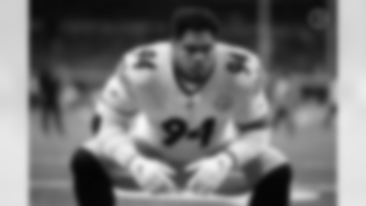 Pittsburgh Steelers defensive end Tyson Alualu (94) during a regular season game between the Pittsburgh Steelers and the Indianapolis Colts, Monday, Nov. 28, 2022 in Indianapolis, IN. (Jared Wickerham / Pittsburgh Steelers)