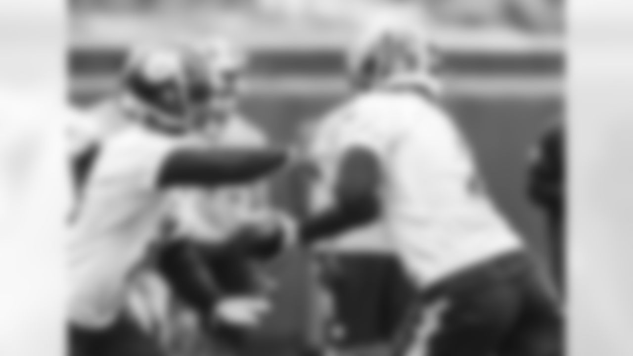 The Pittsburgh Steelers rookies practice at the UPMC Rooney Sports Complex.
