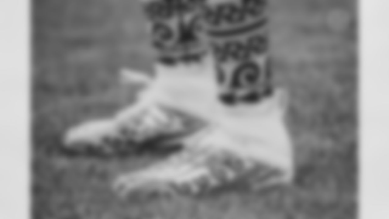 Pittsburgh Steelers wide receiver JuJu Smith-Schuster's (19) cleats during warmups prior to a regular season game between the Pittsburgh Steelers and the Philadelphia Eagles, Sunday, Oct. 11, 2020 in Pittsburgh, PA. The Steelers defeated the Eagles 38-29. (Karl Roser / Pittsburgh Steelers)