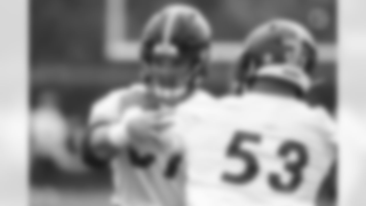 Pittsburgh Steelers center Mason Cole (61) participates in the Organized Team Activities (OTAs), Thursday June 2, 2022 at the UPMC Rooney Sports Complex. (Abigail Dean / Pittsburgh Steelers)