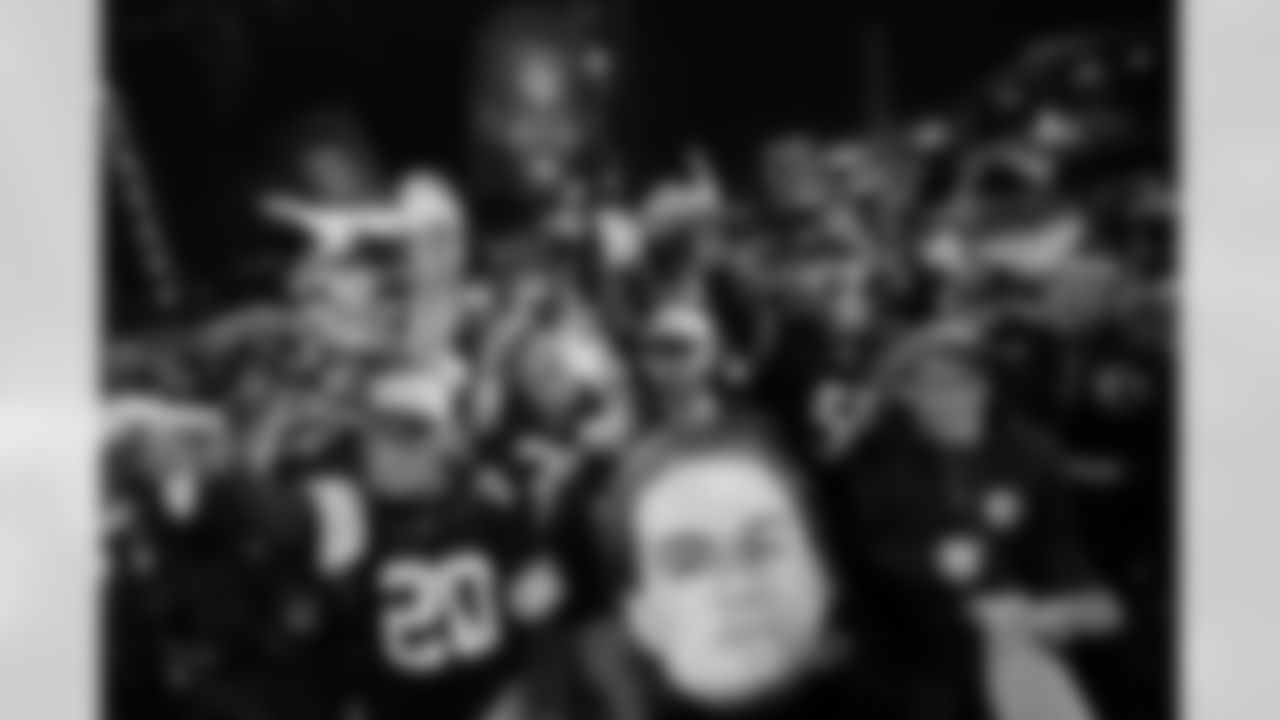 Pittsburgh Steelers fans cheer during the third round of the NFL football draft, Friday, April 28, 2023, in Kansas City, Mo. (AP Photo/Charlie Riedel)