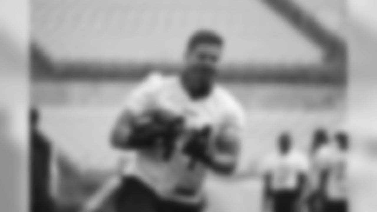 Pittsburgh Steelers fullback Derek Watt (44) trains at Heinz Field during the Steelers 2020 Training Camp, Tuesday, Aug. 4, 2020 in Pittsburgh, PA. (Karl Roser / Pittsburgh Steelers)