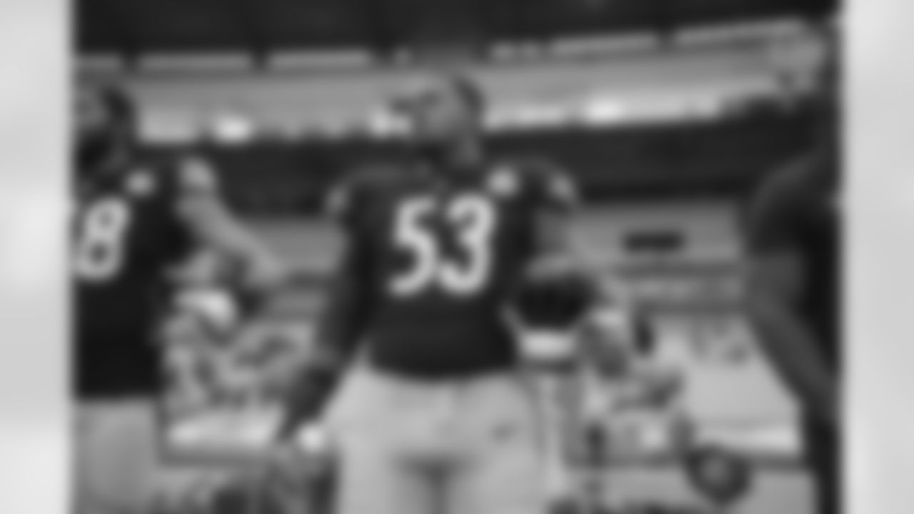 Pittsburgh Steelers center Maurkice Pouncey (53) during a regular season game between the Pittsburgh Steelers and the Philadelphia Eagles, Sunday, Oct. 11, 2020 in Pittsburgh, PA. (Karl Roser / Pittsburgh Steelers)