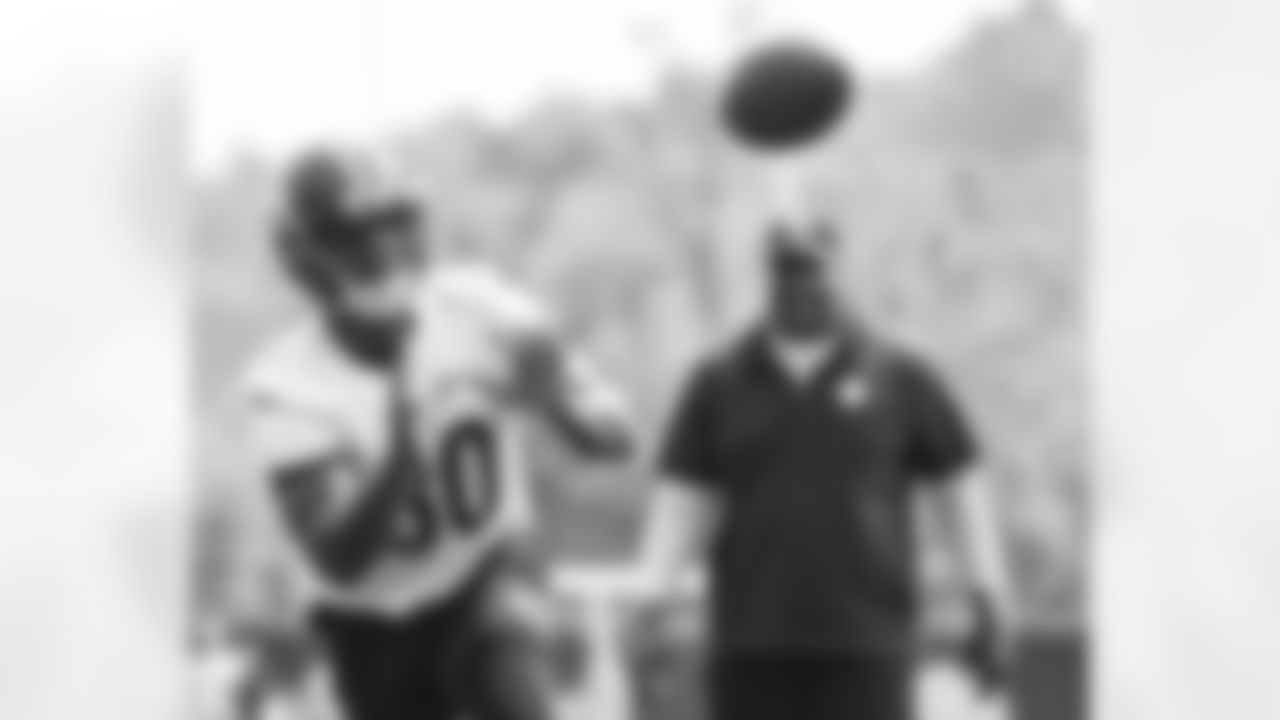 Pittsburgh Steelers tight end Darnell Washington (80) participates in the Organized Team Activities (OTAs), Wednesday June 7, 2023 at the UPMC Rooney Sports Complex. (Abigail Dean / Pittsburgh Steelers)
