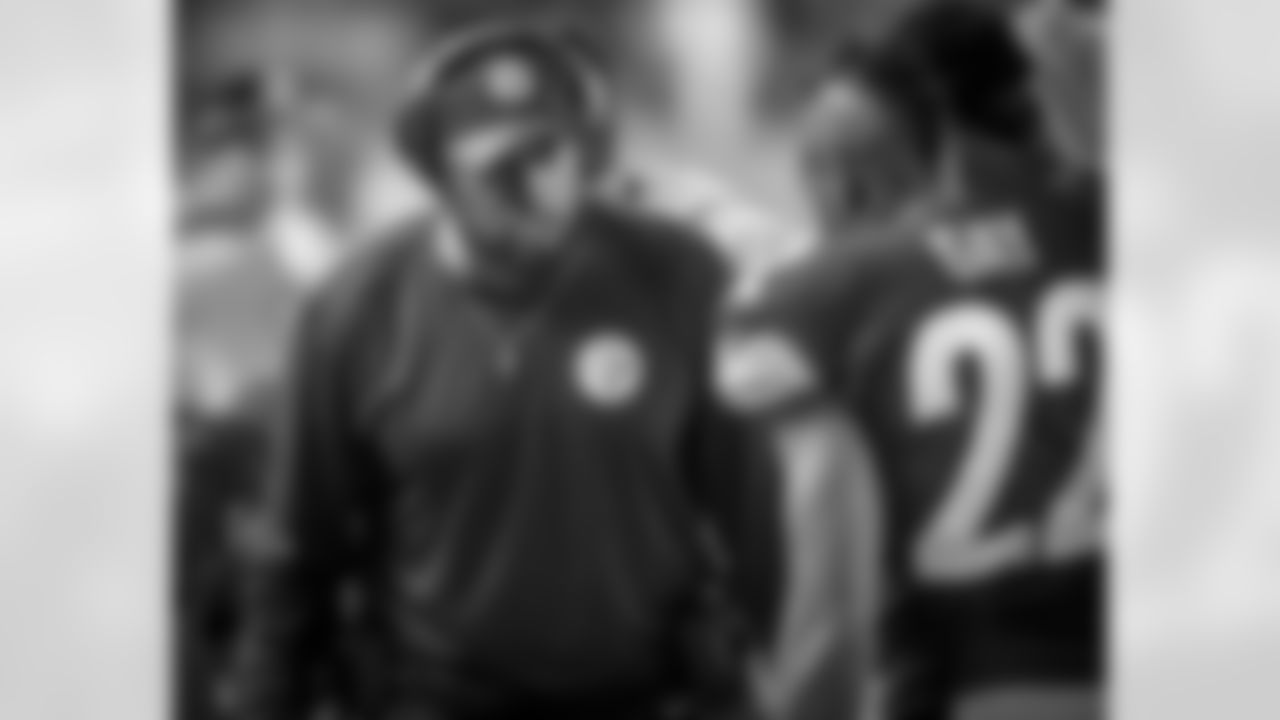 Head coach Mike Tomlin and William Gay
