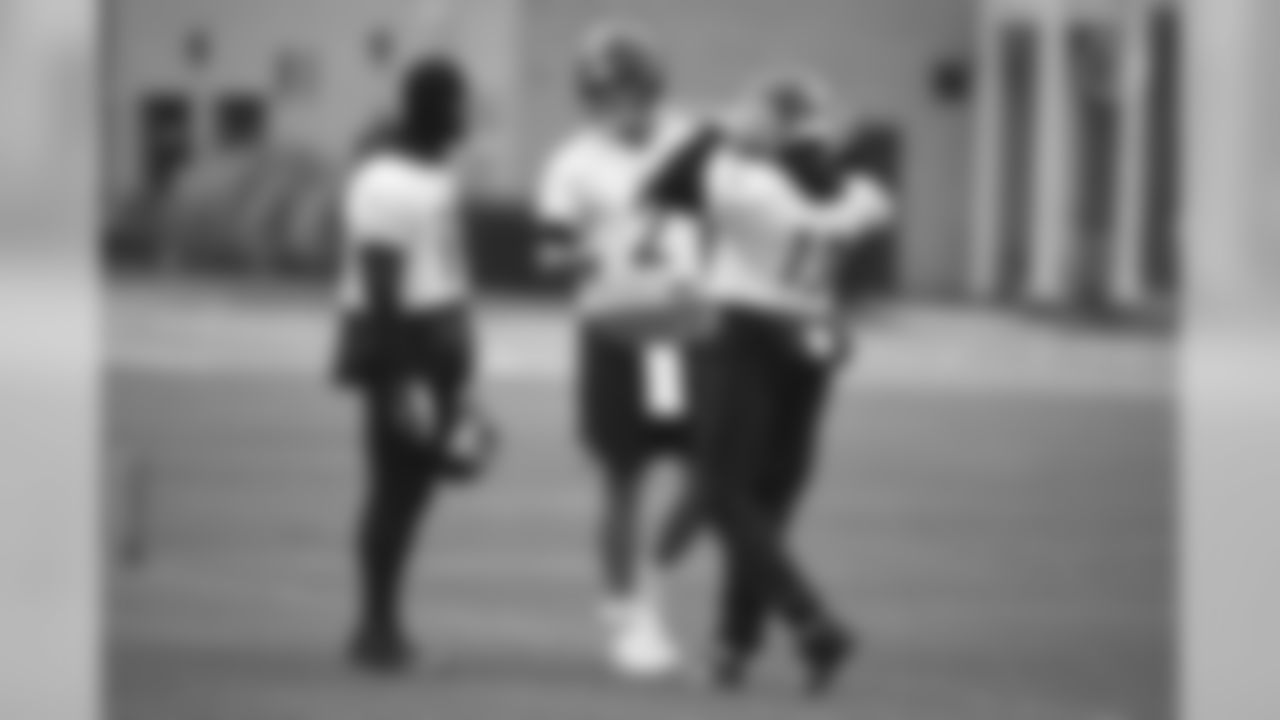 JuJu Smith-Schuster, Mason Rudolph and James Washington