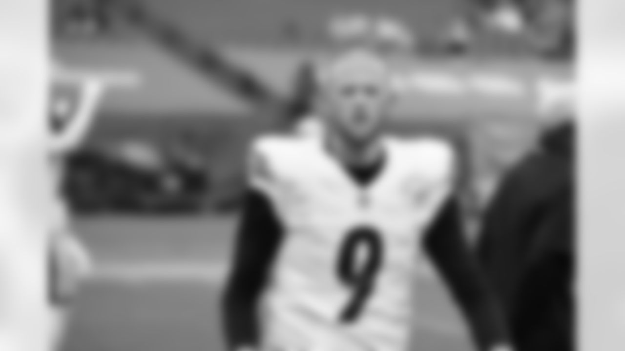 Pittsburgh Steelers kicker Chris Boswell (9) during a regular season game between the Pittsburgh Steelers and the Tennessee Titans, Sunday, Oct. 25, 2020 in Nashville, TN. (Karl Roser / Pittsburgh Steelers)