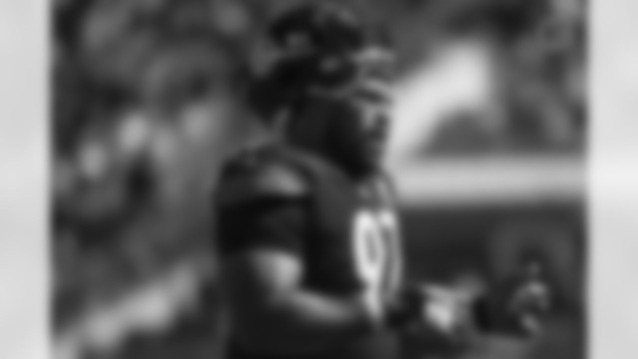 Pittsburgh Steelers defensive tackle Cameron Heyward (97) during a regular season game between the Pittsburgh Steelers and the Cincinnati Bengals, Sunday, Sept. 26, 2021 in Pittsburgh, PA. The Bengals beat the Steelers 24-10. (Caitlyn Epes / Pittsburgh Steelers)