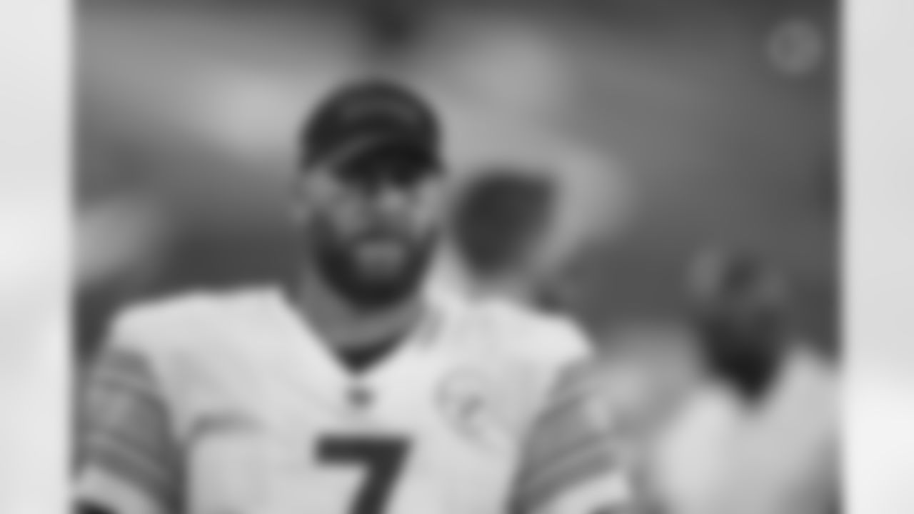 Pittsburgh Steelers quarterback Ben Roethlisberger (7) during a regular season game between the Pittsburgh Steelers and the New York Giants, Monday, Sept. 14, 2020 in East Rutherford, NJ. (Karl Roser / Pittsburgh Steelers)
