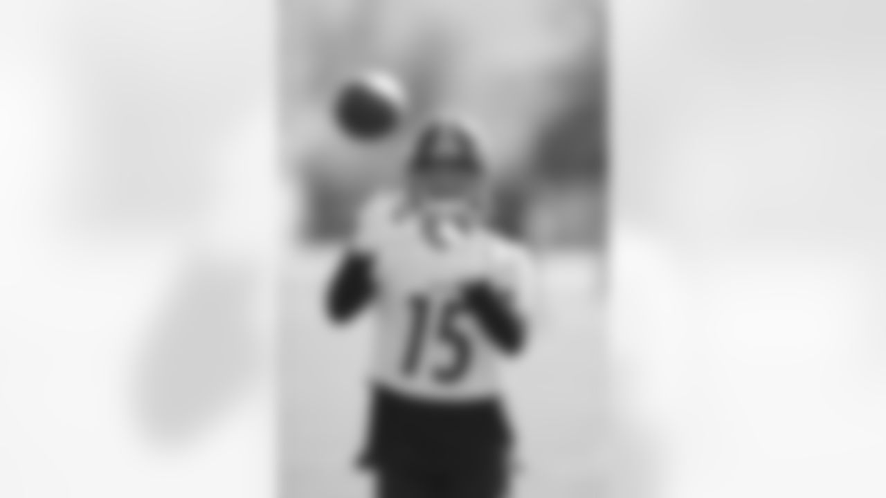 Pittsburgh Steelers wide receiver Cody White (15) during practice at the UPMC Rooney Sports Complex preparing for a Week 10 matchup against the Detroit Lions, Thursday, Nov. 11, 2021 in Pittsburgh, PA. (Karl Roser / Pittsburgh Steelers)