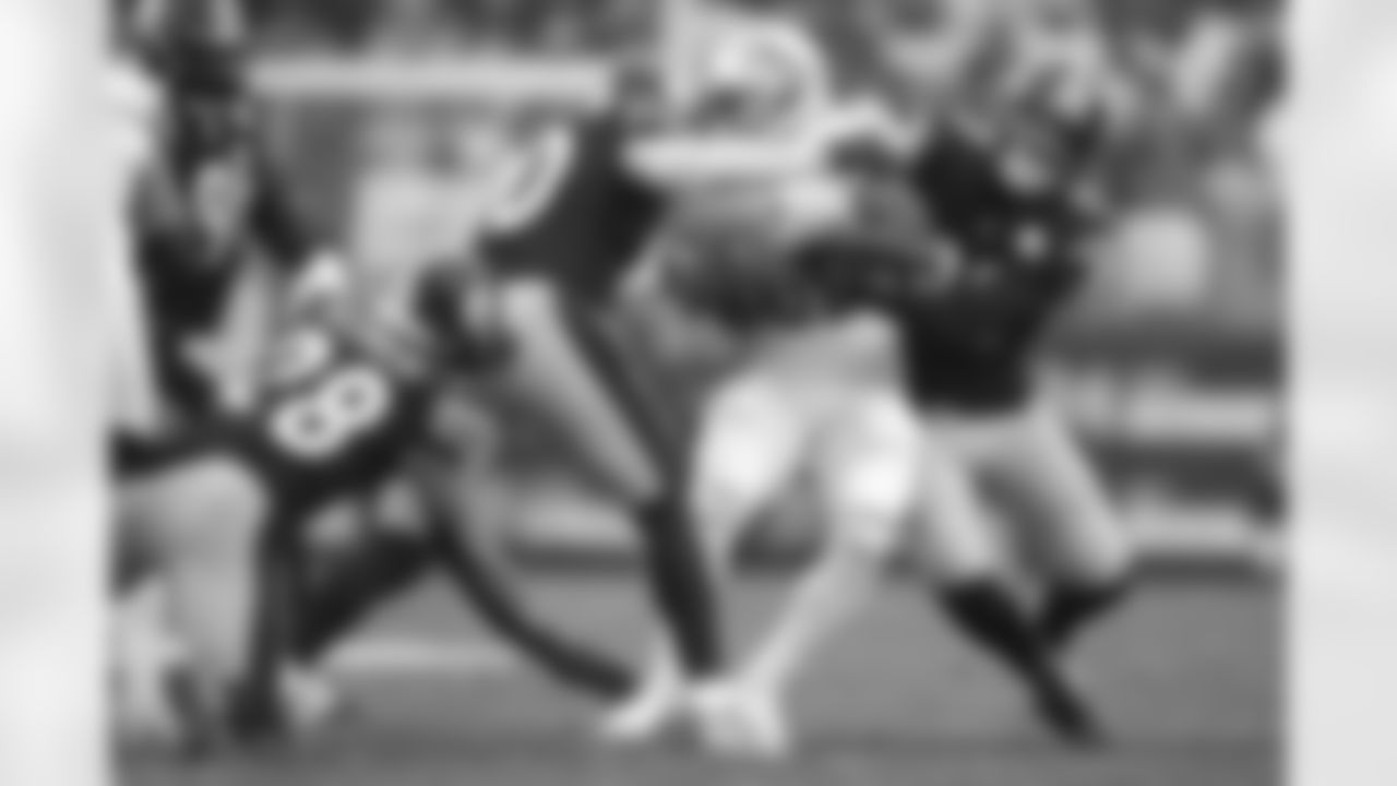 Pittsburgh Steelers linebacker T.J. Watt (90), Pittsburgh Steelers linebacker Joe Schobert (93) and Pittsburgh Steelers safety Miles Killebrew (28) during a regular season game between the Pittsburgh Steelers and the Detroit Lions, Sunday, Nov. 14, 2021 in Pittsburgh, PA. The Steelers and Lions tied in OT 16-16. (Karl Roser / Pittsburgh Steelers)