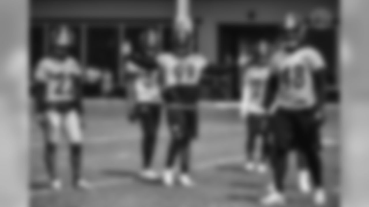Pittsburgh Steelers players participate in the Organized Team Activity (OTA) at the UPMC Rooney Sports Complex.