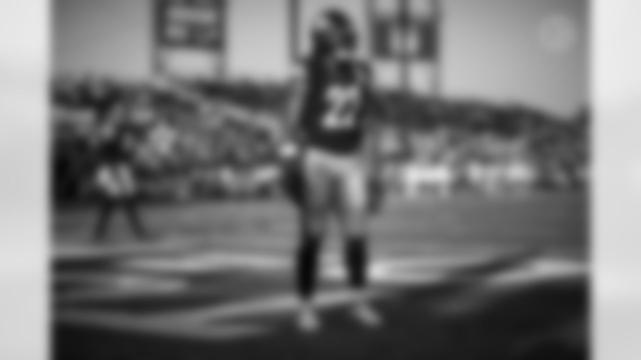 Pittsburgh Steelers running back Najee Harris (22) during a Hall of Fame game between the Pittsburgh Steelers and the Dallas Cowboys, Thursday, Aug. 5, 2021 in Canton, OH. The Steelers defeated the Cowboys 16-3. (Karl Roser / Pittsburgh Steelers)