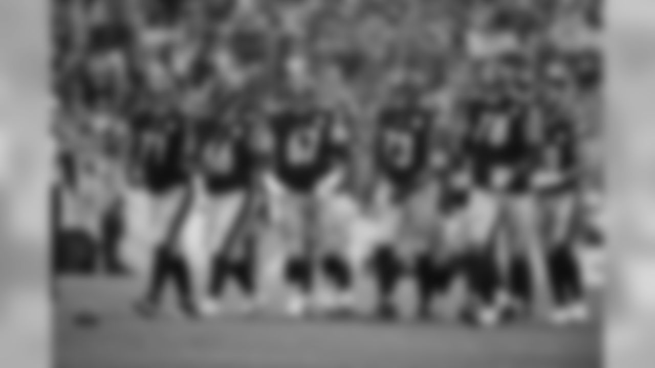 Matt Feiler, David DeCastro, B.J. Finney, Ramon Foster and Alejandro Villanueva