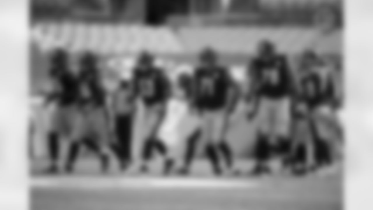 The Pittsburgh Steelers offensive line during a regular season game between the Pittsburgh Steelers and the Houston Texans, Sunday, Sept. 27, 2020 in Pittsburgh, PA. The Steelers defeated the Texans 28-21. (Karl Roser / Pittsburgh Steelers)