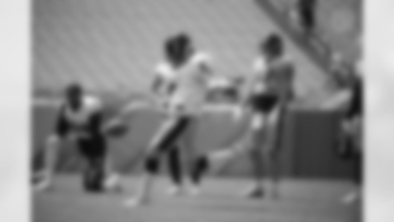 Pittsburgh Steelers punter Jordan Berry (4) trains at Heinz Field during the 2021 Steelers Camp, Tuesday, Aug. 3, 2021 in Pittsburgh, PA. (Karl Roser / Pittsburgh Steelers)