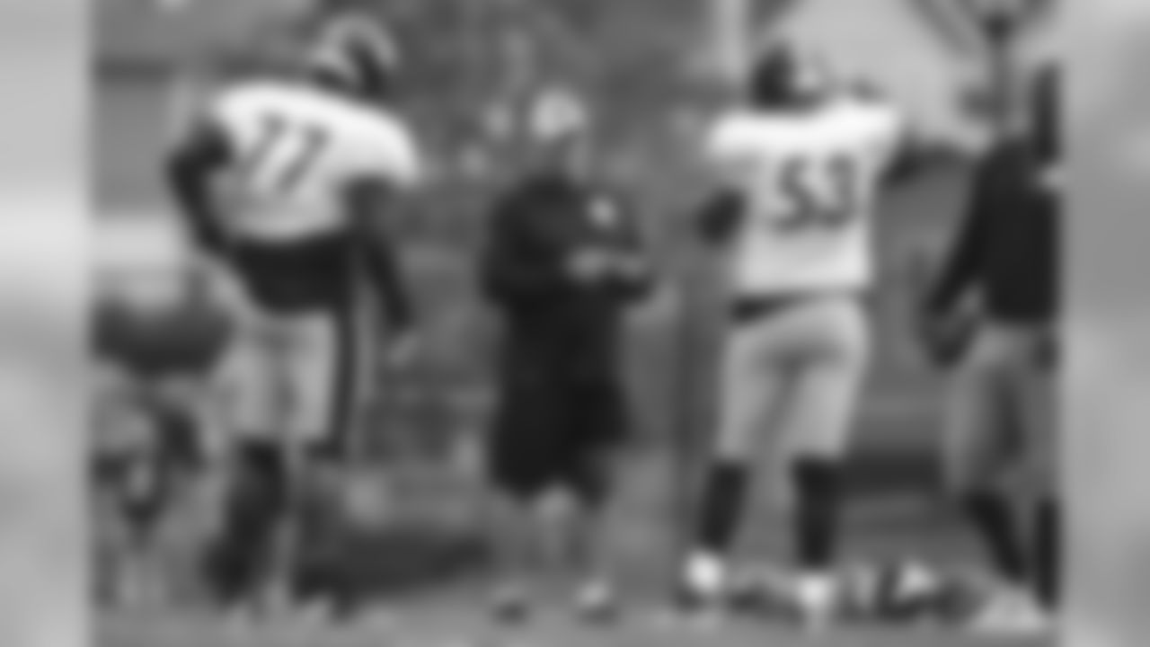 Kevin Colbert, Marcus Gilbert, and Maurkice Pouncey