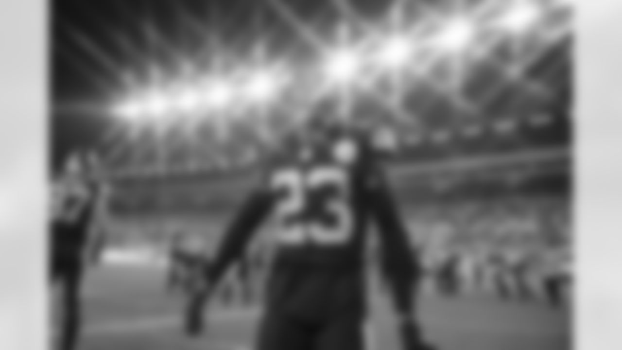 Pittsburgh Steelers cornerback Joe Haden (23) during a regular season game between the Pittsburgh Steelers and the Chicago Bears, Monday, Nov. 8, 2021 in Pittsburgh, PA. The Steelers beat the Bears 29-27. (Caitlyn Epes / Pittsburgh Steelers)