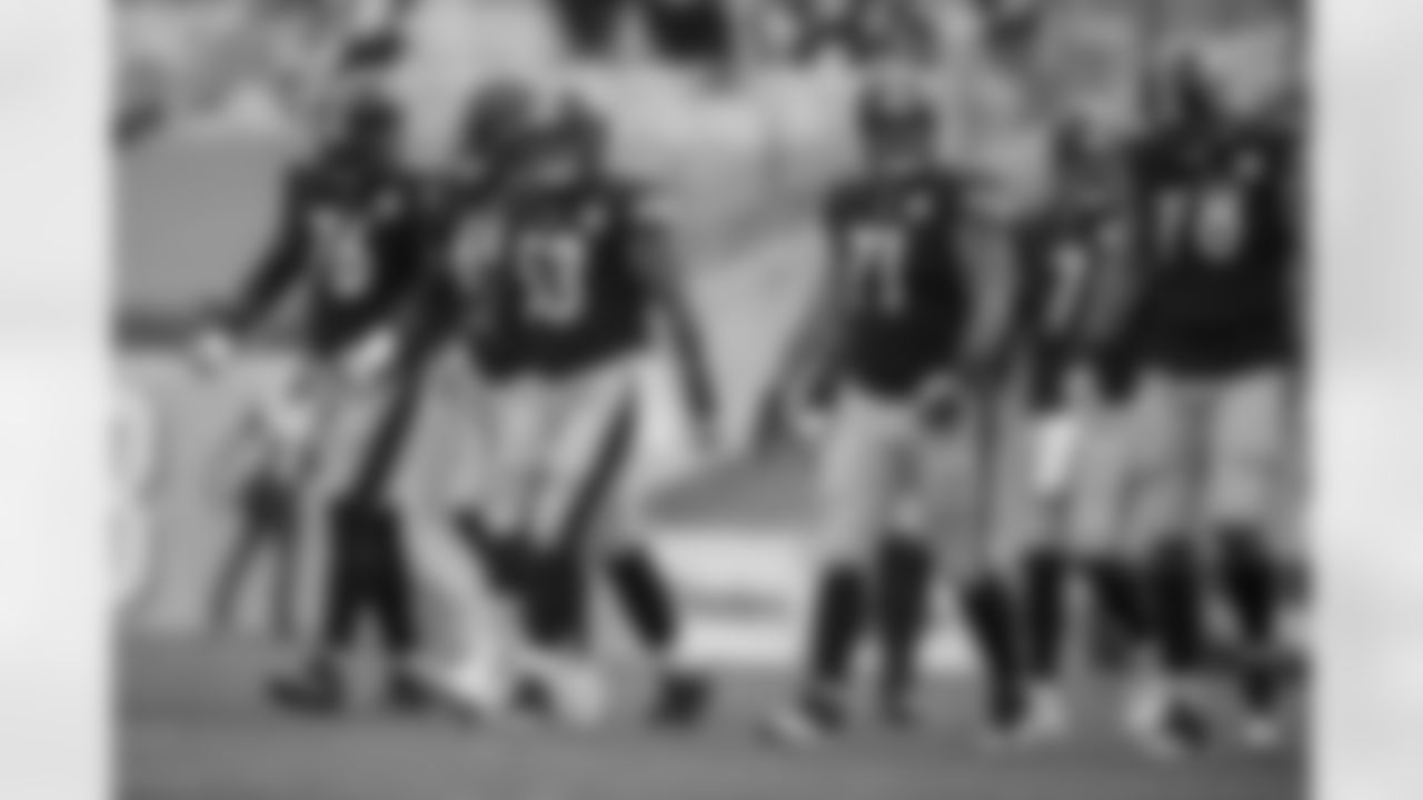 The Pittsburgh Steelers offensive line during a regular season game between the Pittsburgh Steelers and the Cleveland Browns, Sunday, Oct. 18, 2020 in Pittsburgh, PA. The Steelers defeated the Browns 38-7. (Karl Roser / Pittsburgh Steelers)