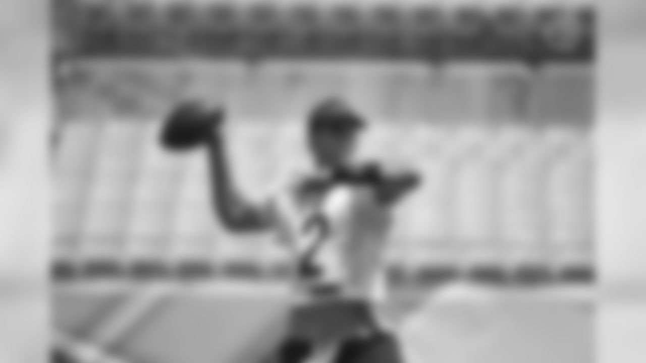 Pittsburgh Steelers quarterback Mason Rudolph (2) trains at Heinz Field during the Steelers 2020 Training Camp, Tuesday, Aug. 4, 2020 in Pittsburgh, PA. (Karl Roser / Pittsburgh Steelers)