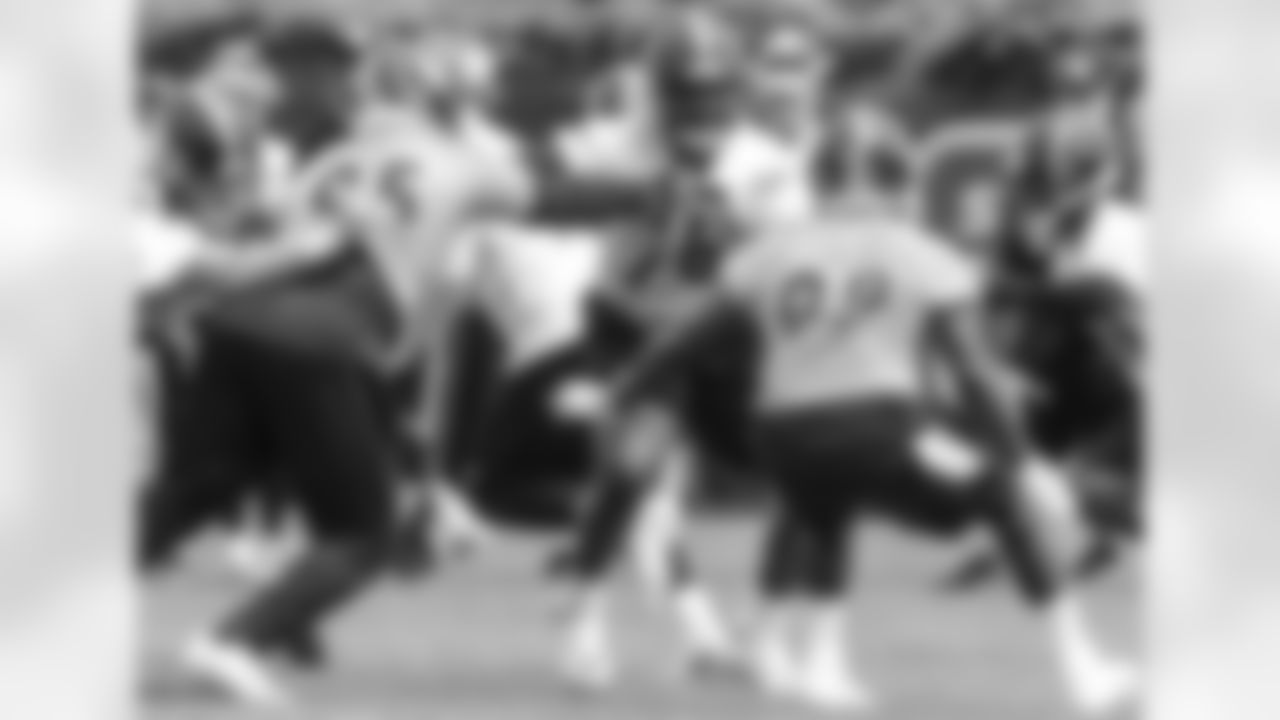 The Pittsburgh Steelers rookies practice at the UPMC Rooney Sports Complex.