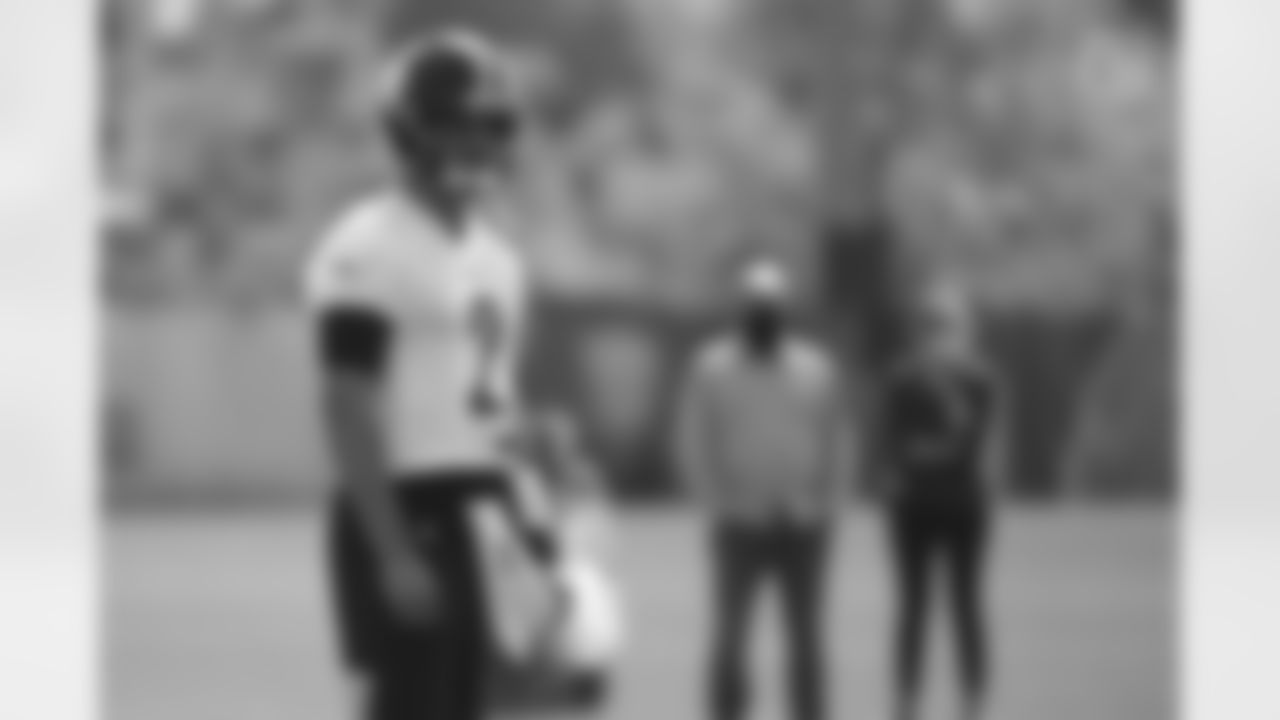 Pittsburgh Steelers quarterback Mason Rudolph (2) practices at the UPMC Rooney Sports Complex preparing for a Week 2 matchup against the Denver Broncos, Friday, Sept. 18, 2020 in Pittsburgh, PA. (Caitlyn Epes / Pittsburgh Steelers)