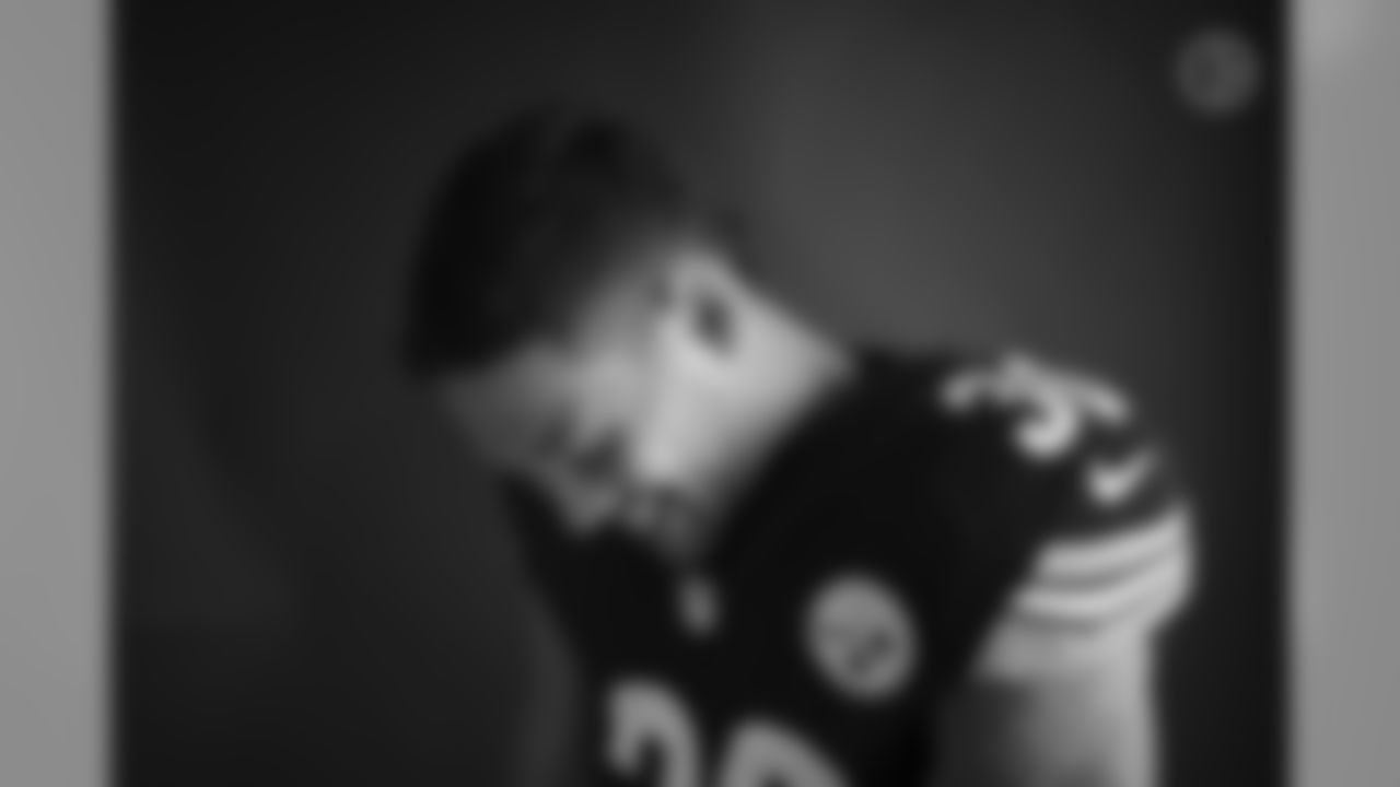 Pittsburgh Steelers running back James Conner (30) poses for a photo during the Steelers 2020 media day, Thursday, Aug. 6, 2020 in Pittsburgh, PA. (Karl Roser / Pittsburgh Steelers)