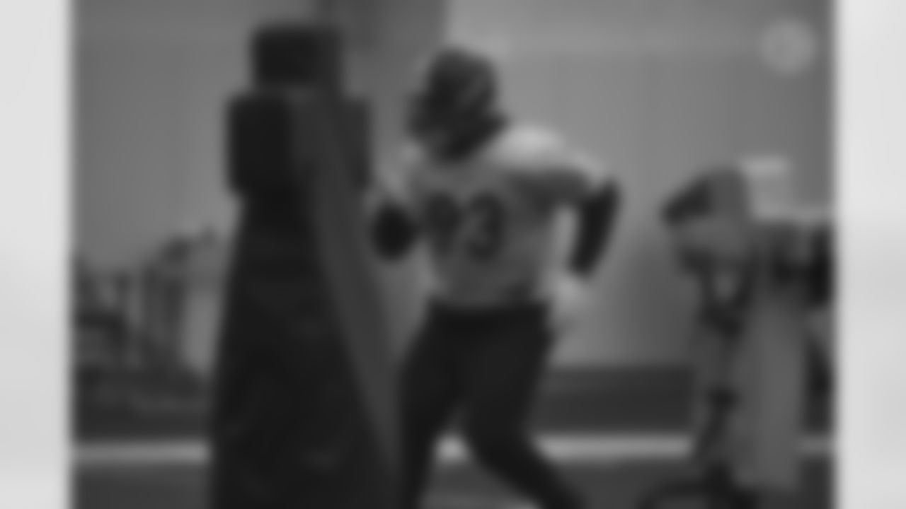 Pittsburgh Steelers defensive tackle DeMarcus Christmas (93) practices at the UPMC Rooney Sports Complex preparing for a Week 15 matchup against the Cincinnati Bengals, Thursday, Dec. 17, 2020 in Pittsburgh, PA. (Caitlyn Epes / Pittsburgh Steelers)